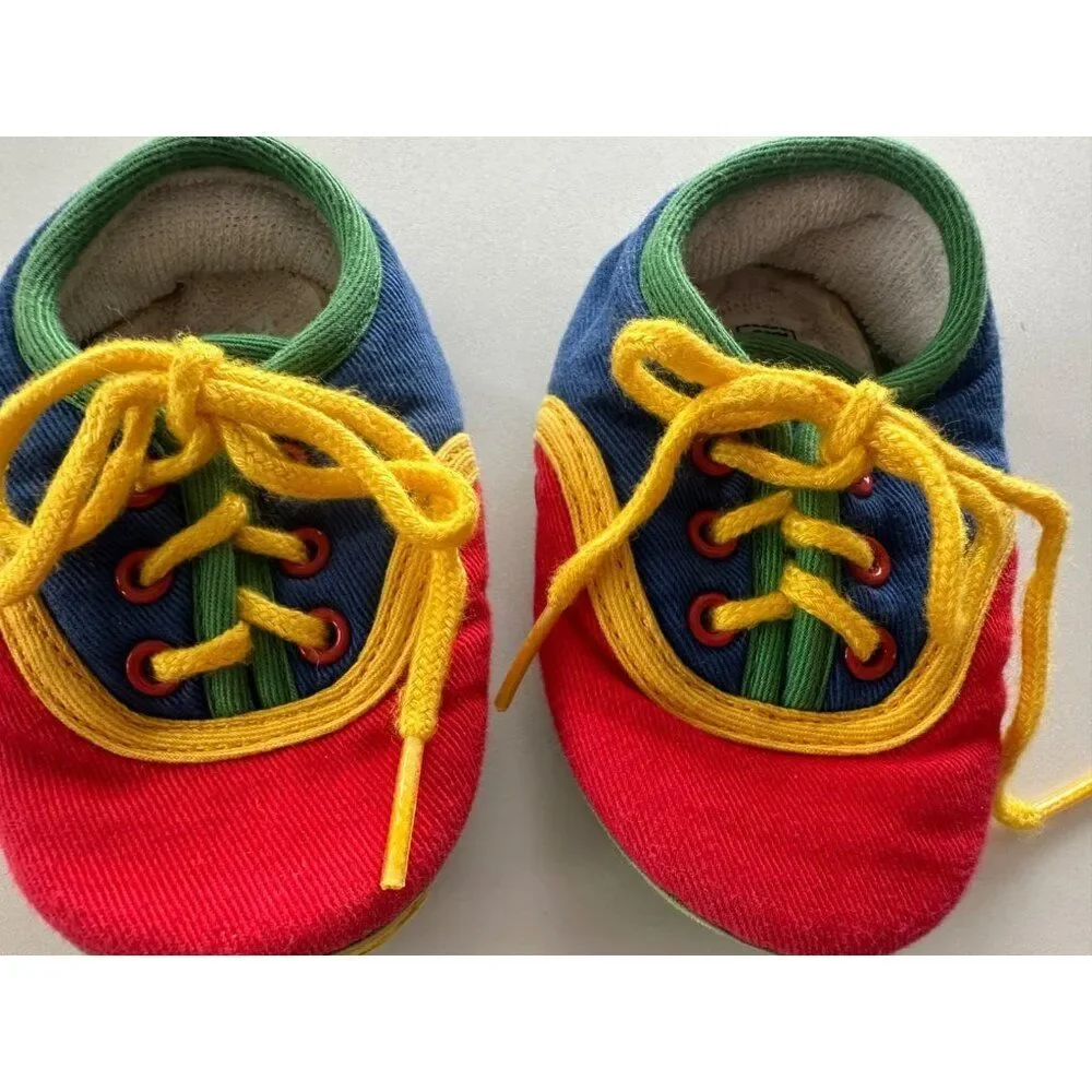 VTG Baby Gap 80's 90's Soft Crib Shoes